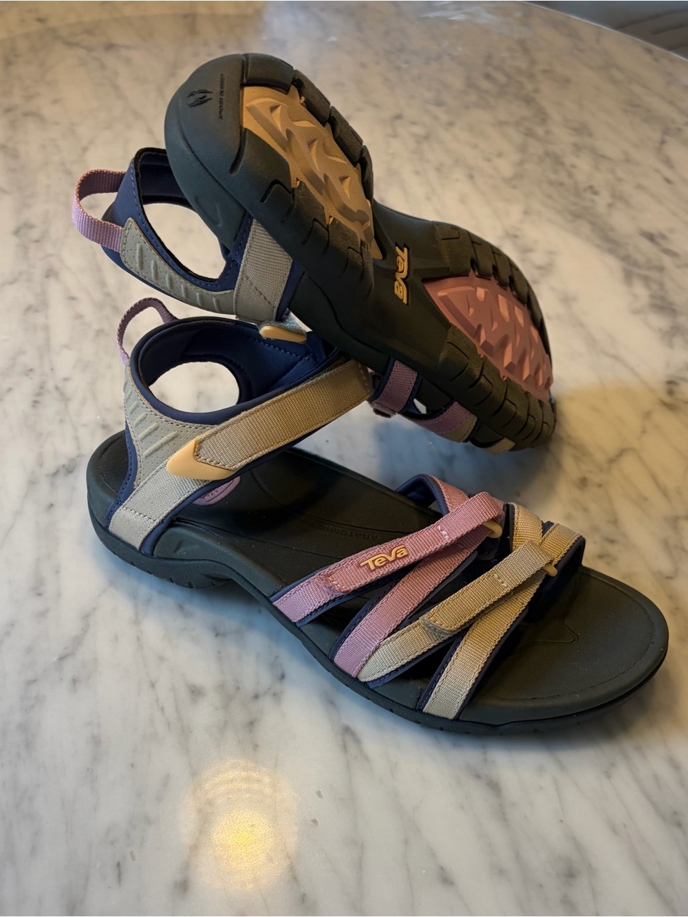 Teva W Tirra Women's Multicolor Outdoor Sport Sandals - Navy, Pink, Tan